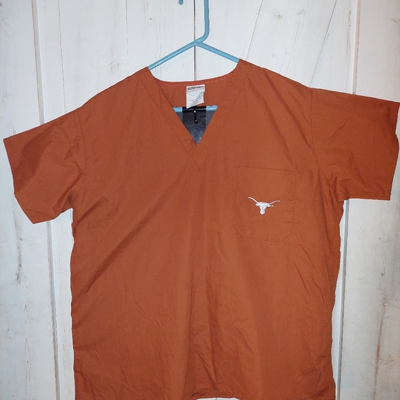 College Scrubs Longhorn Scrub Top - Picture 1 of 5